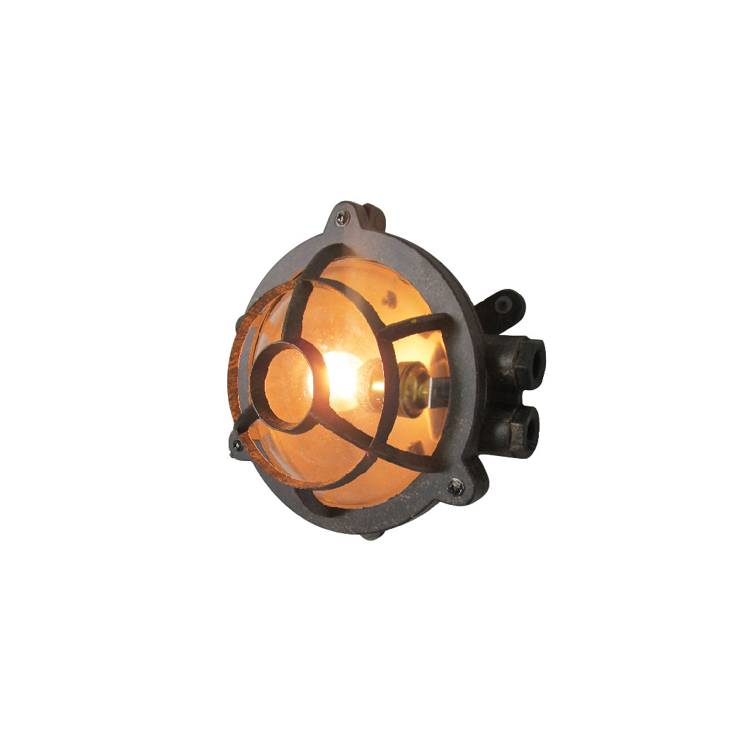 Omirara Unique Traditional Glass Wall Light - Lamp Copper
