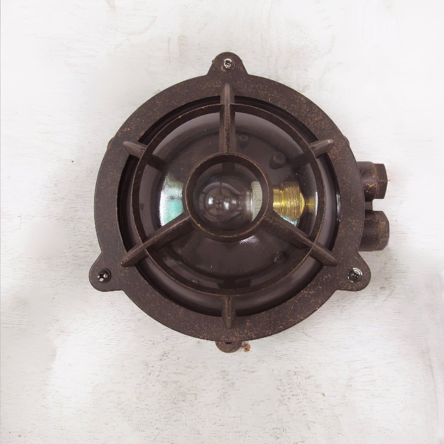 Omirara Unique Traditional Glass Wall Light - Lamp Copper