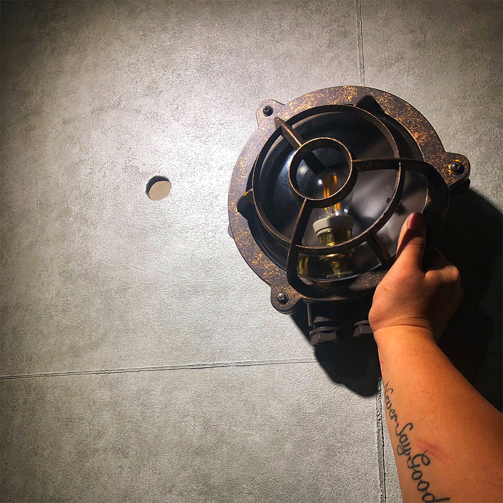 Omirara Unique Traditional Glass Wall Light - Lamp Copper