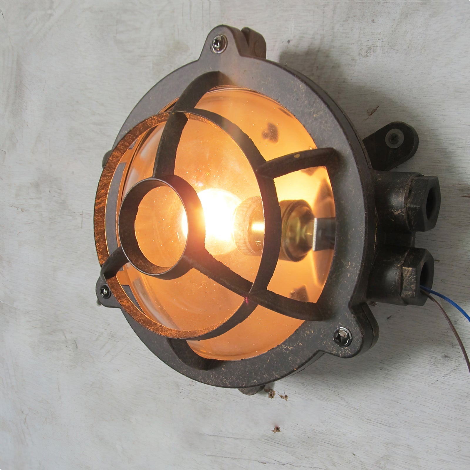 Omirara Unique Traditional Glass Wall Light - Lamp Copper