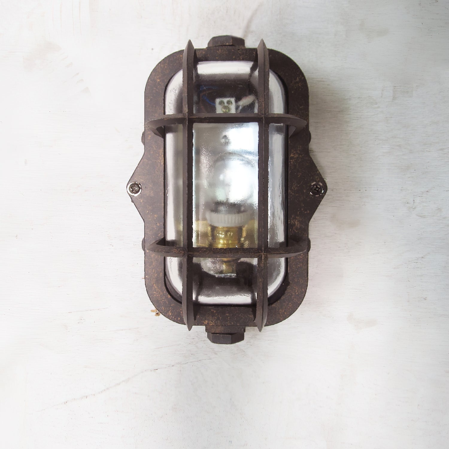 Omirara Unique Traditional Glass Wall Light - Lamp Copper