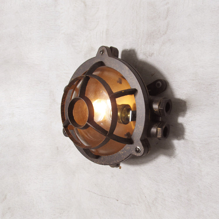 Omirara Unique Traditional Glass Wall Light - Lamp Copper