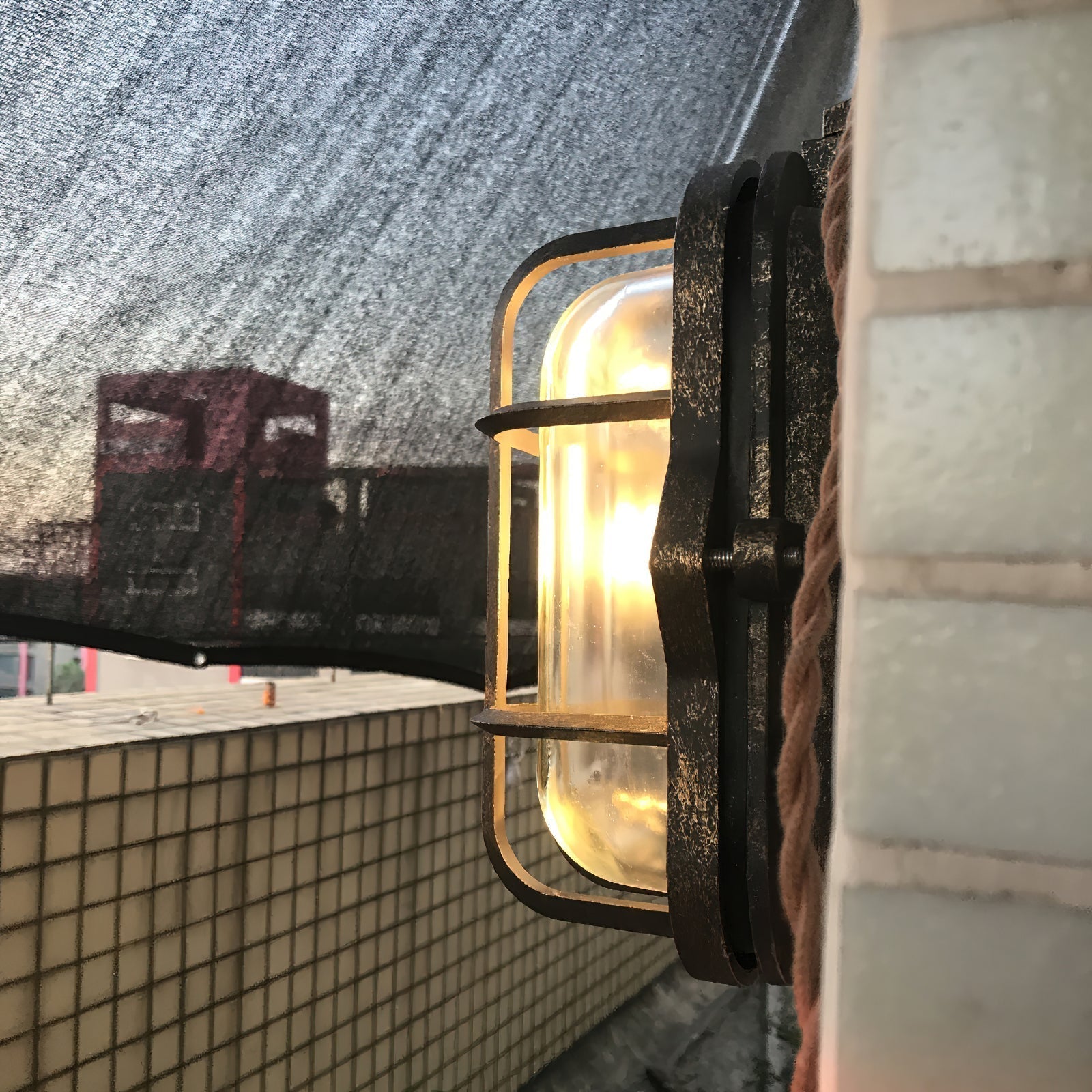 Omirara Unique Traditional Glass Wall Light - Lamp Copper