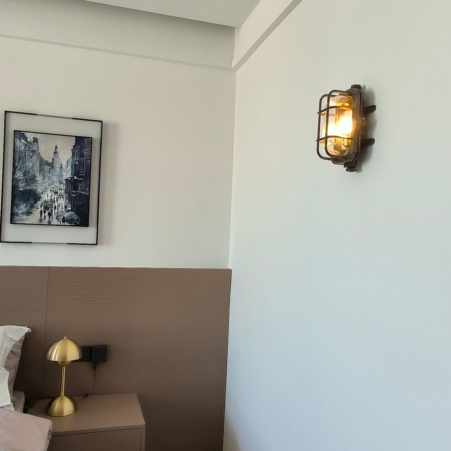 Omirara Unique Traditional Glass Wall Light - Lamp Copper