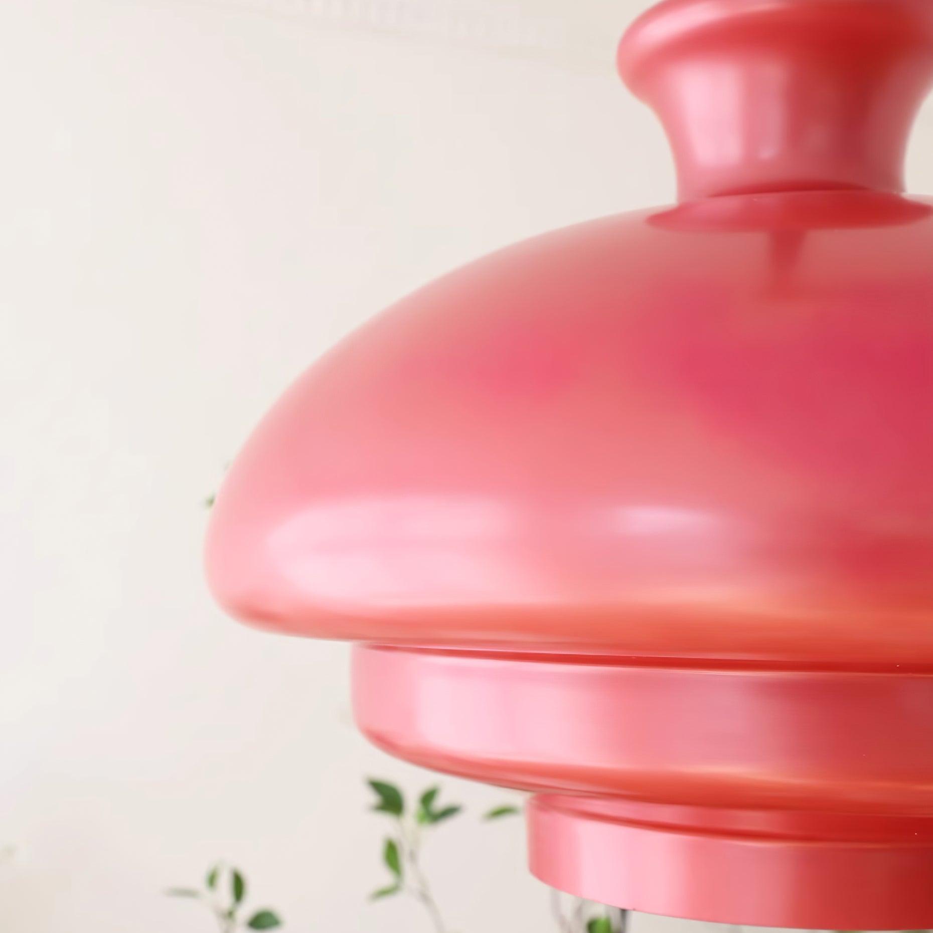 Pendant Lamp Layered Glass Dome Retro Silhouette Warm Ambient Glow - Letslighting