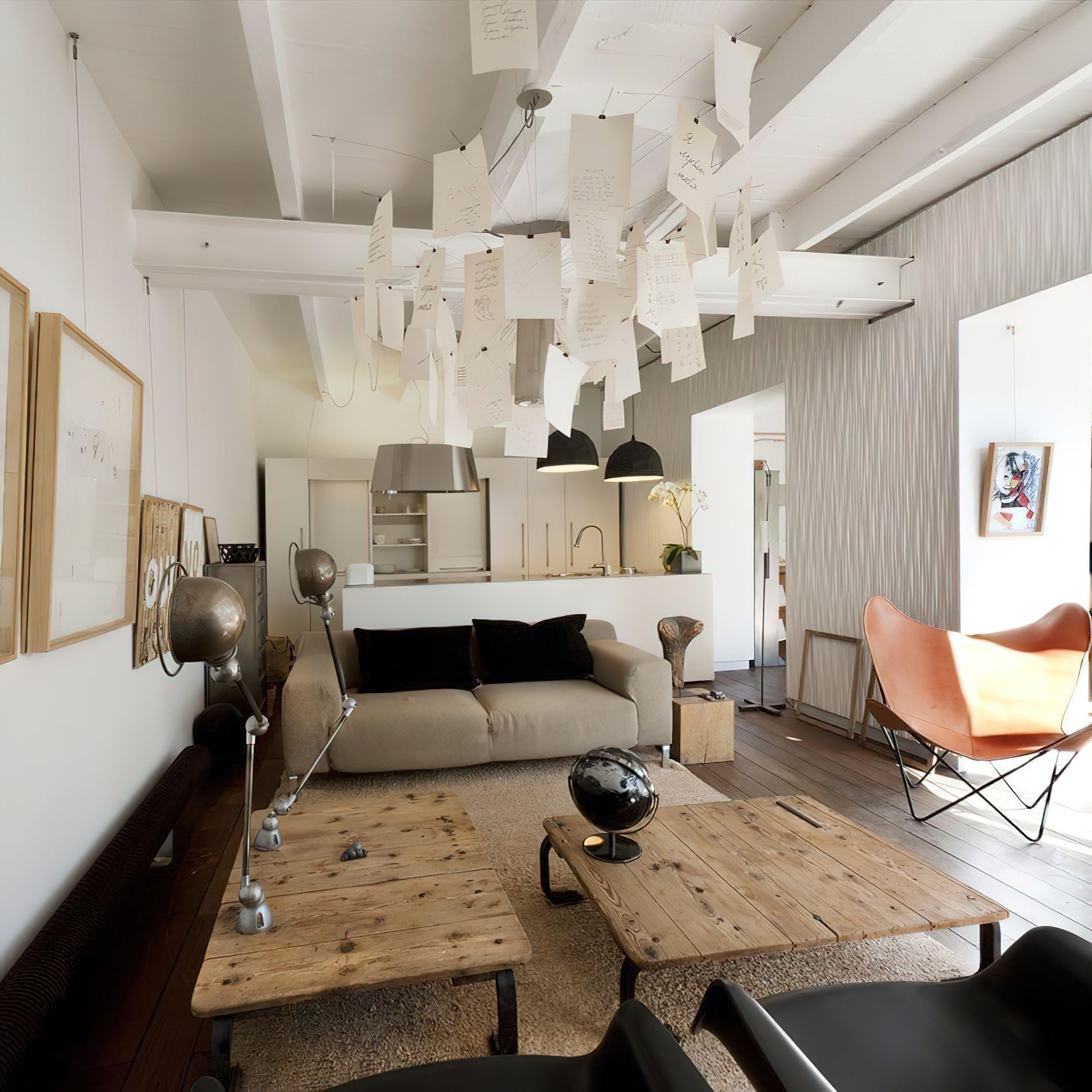 Ortheen Individual Creativity Paper Metal Chandelier - Lamp Copper