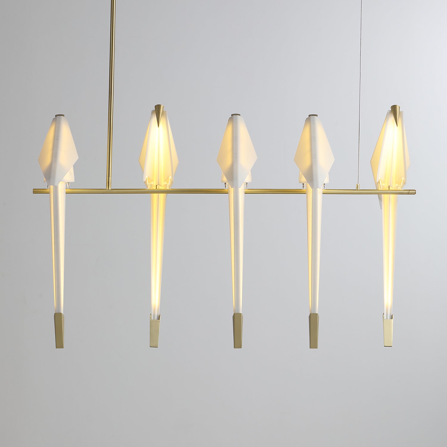Paper Crane Bird LED Chandelier - Blowlighting
