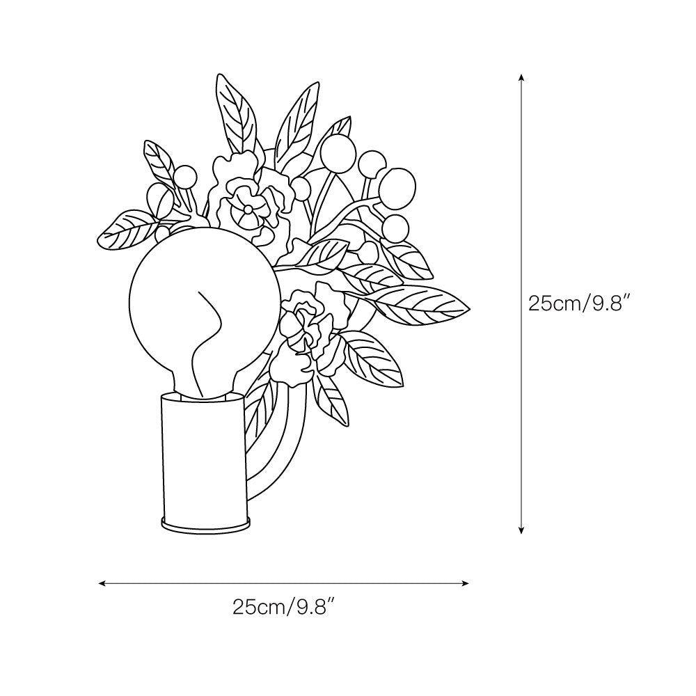 Ullaeiel Postmodern Luxury Metal Wall Lamp - Lamp Copper