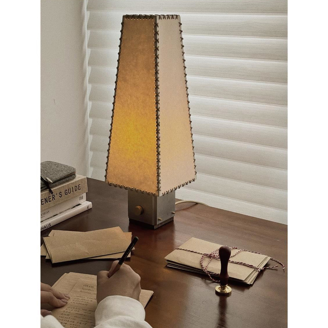 Parchment Table Lamp - Lamp Copper