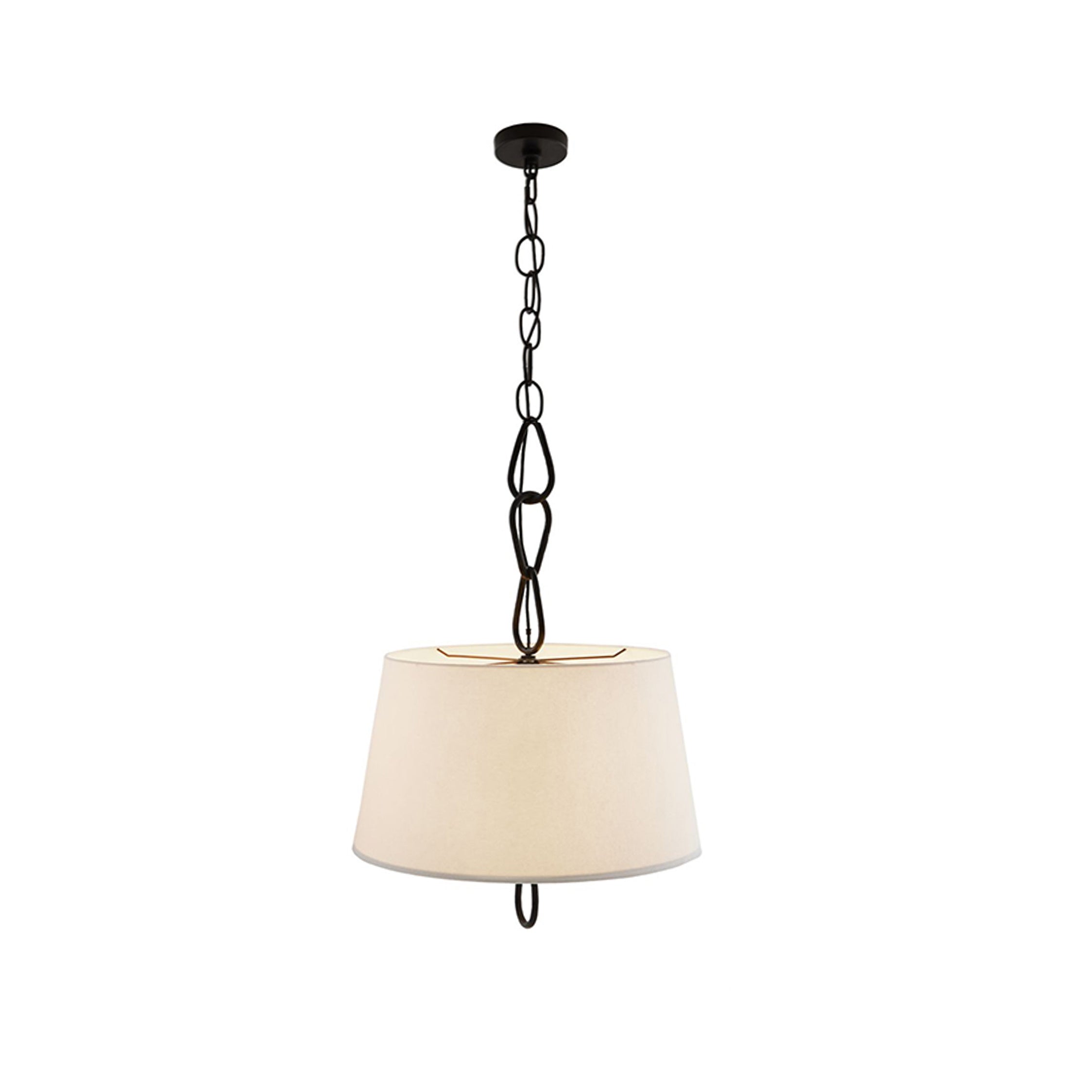 Zesilira Nordic Vintage Black Fabric Pendant Lamp - Lamp Copper