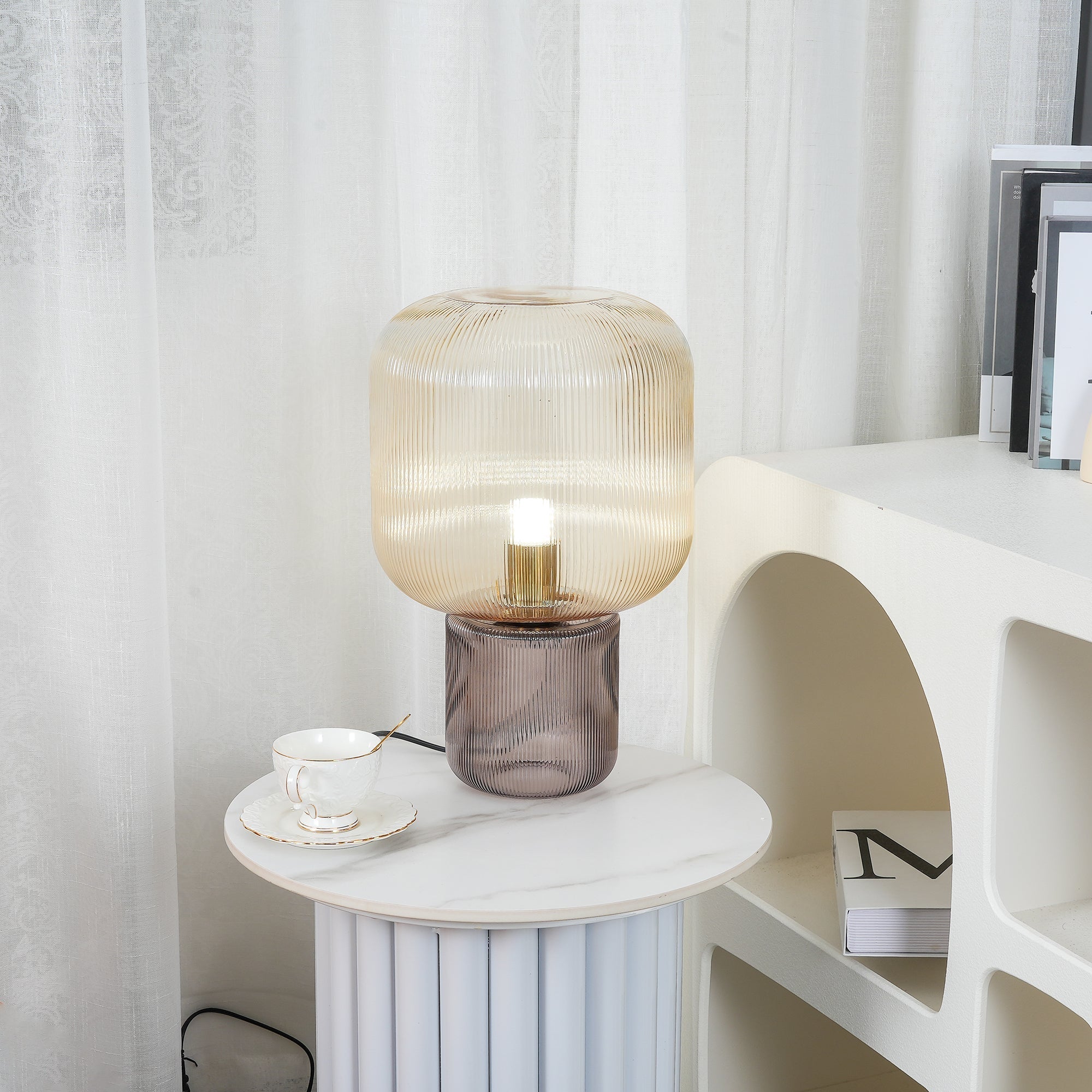 Paul Neuhaus Mashi Table Lamp - Lamp Copper
