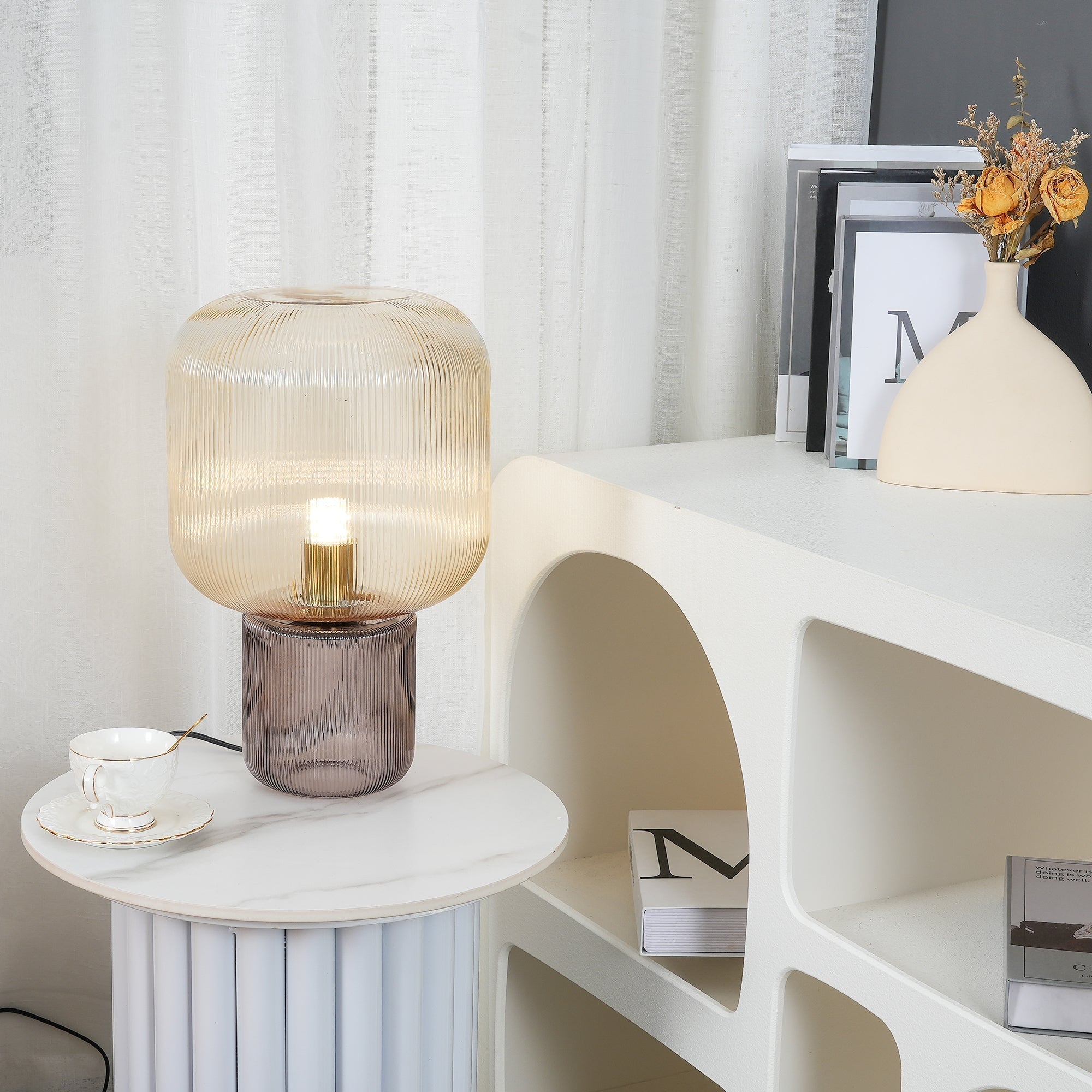 Paul Neuhaus Mashi Table Lamp - Lamp Copper