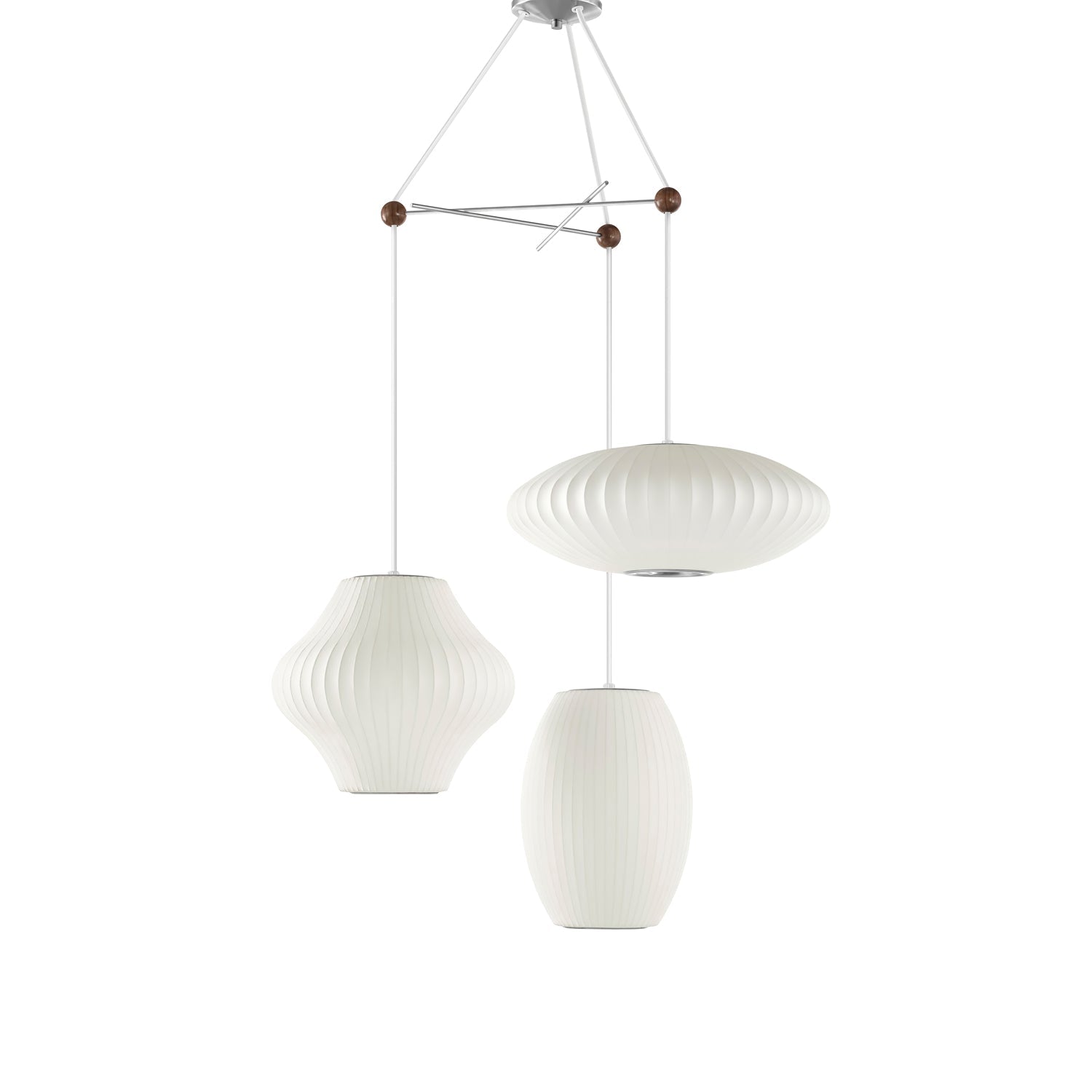 Lunar Modern Silk Pendant Lamp - Blowlighting
