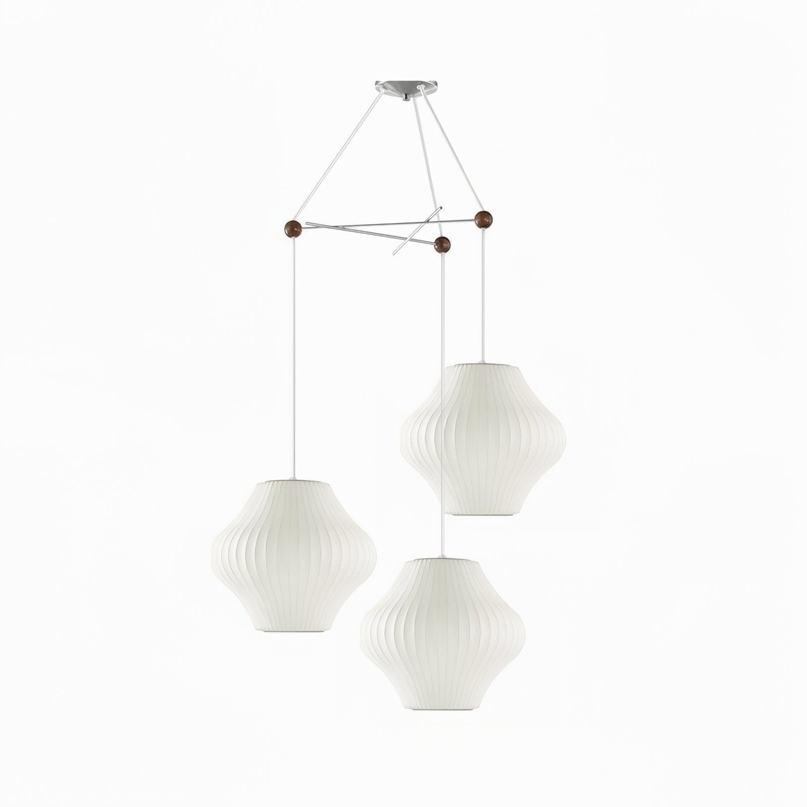 Lunar Modern Silk Pendant Lamp - Blowlighting