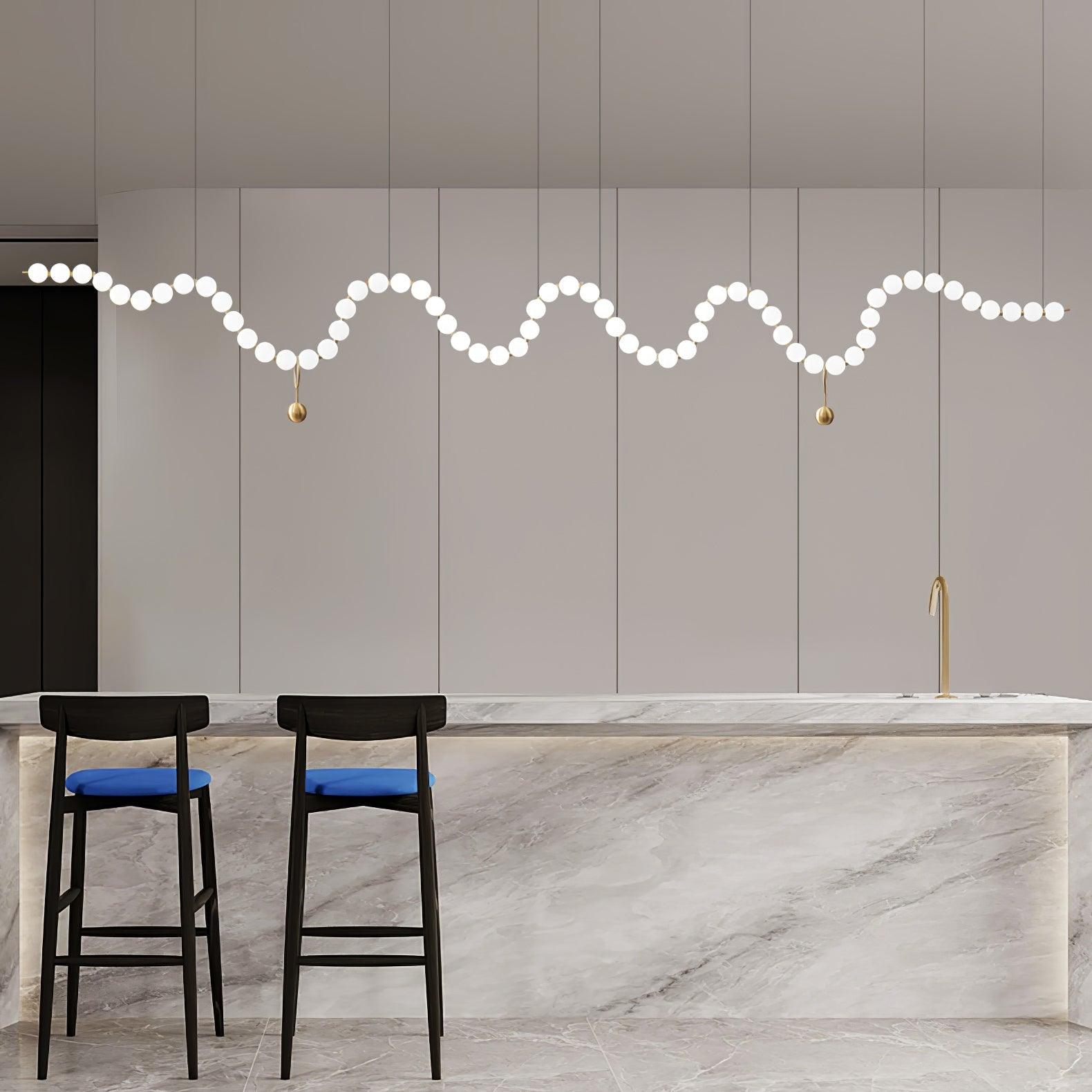 Pearl Modernl Glass Chandelier - Blowlighting