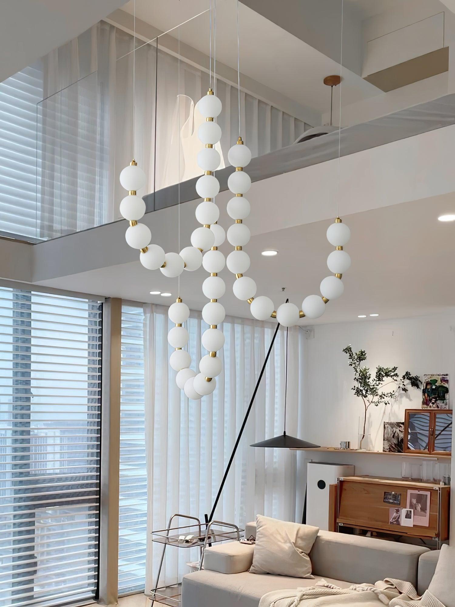 Pearl Modernl Glass Chandelier - Blowlighting
