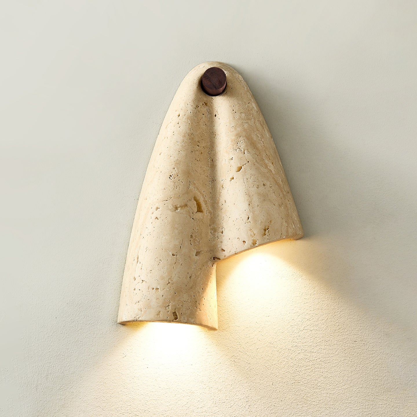Vidoros Modern Minimalist Travertine Wall Lamp - Lamp Copper