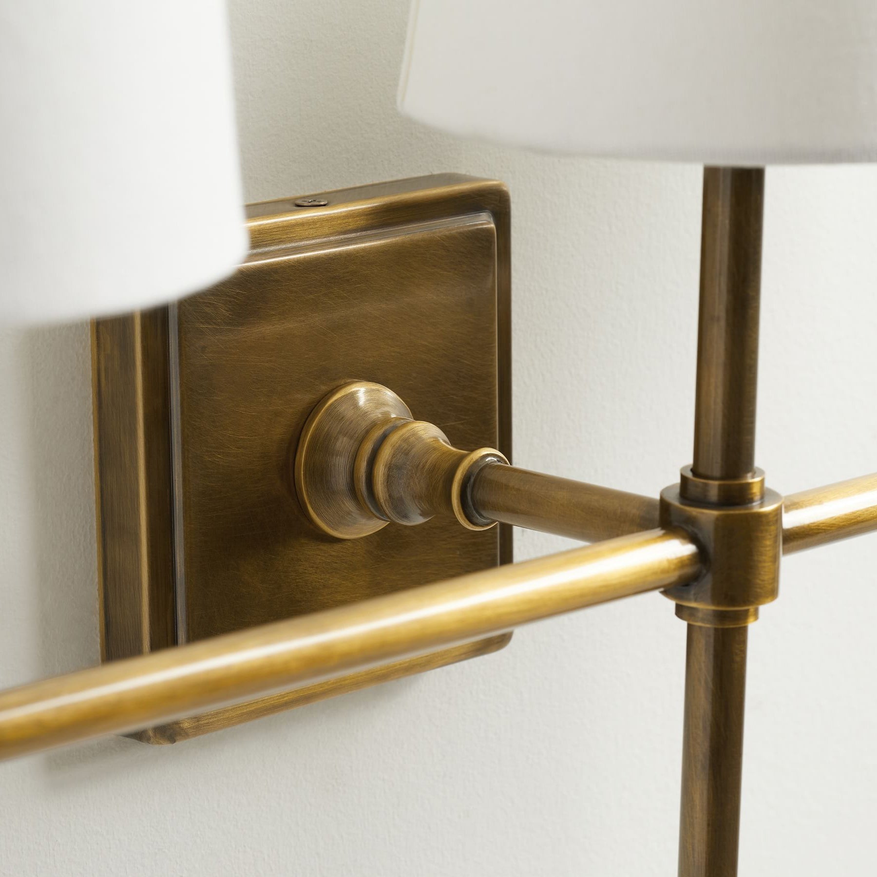 Vicarara Vintage Industrial Brass Fabric Wall Lamp - Lamp Copper