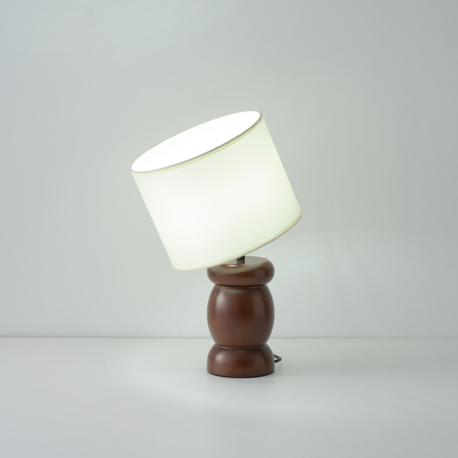 Pebble Wood Table Lamp - Lamp Copper