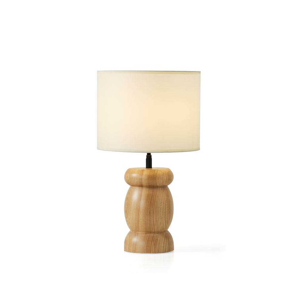 Pebble Wood Table Lamp - Lamp Copper