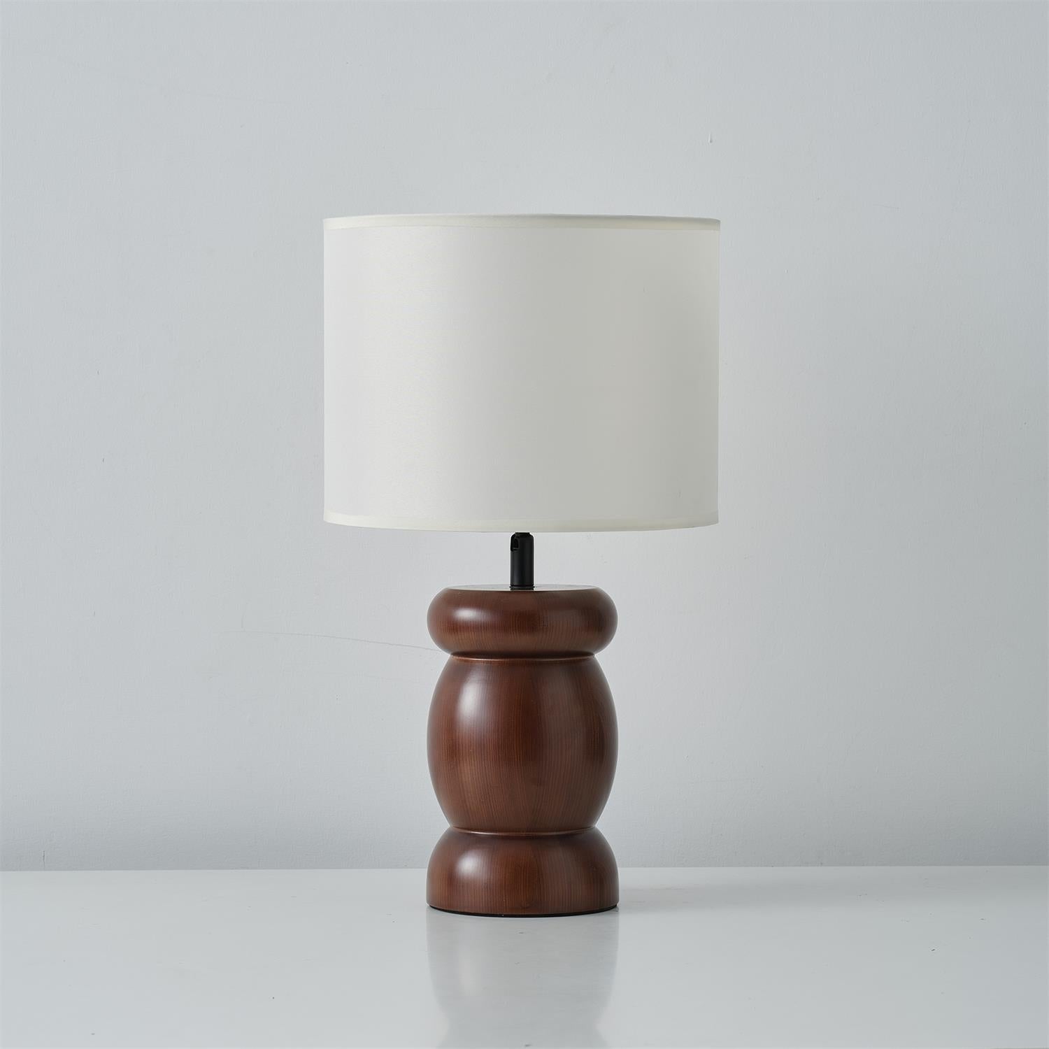Pebble Wood Table Lamp - Lamp Copper
