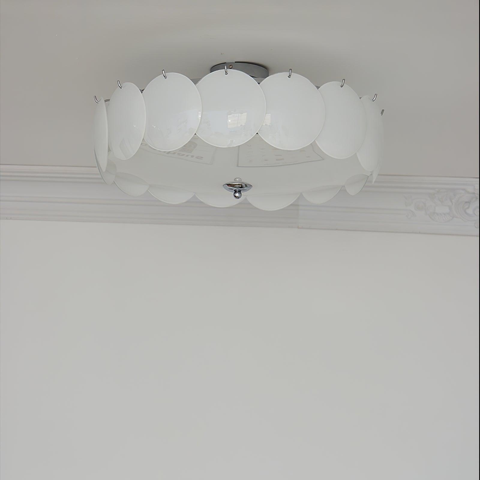 Valentina Lampada da Soffitto a Forma di Petalo con Conchiglie
