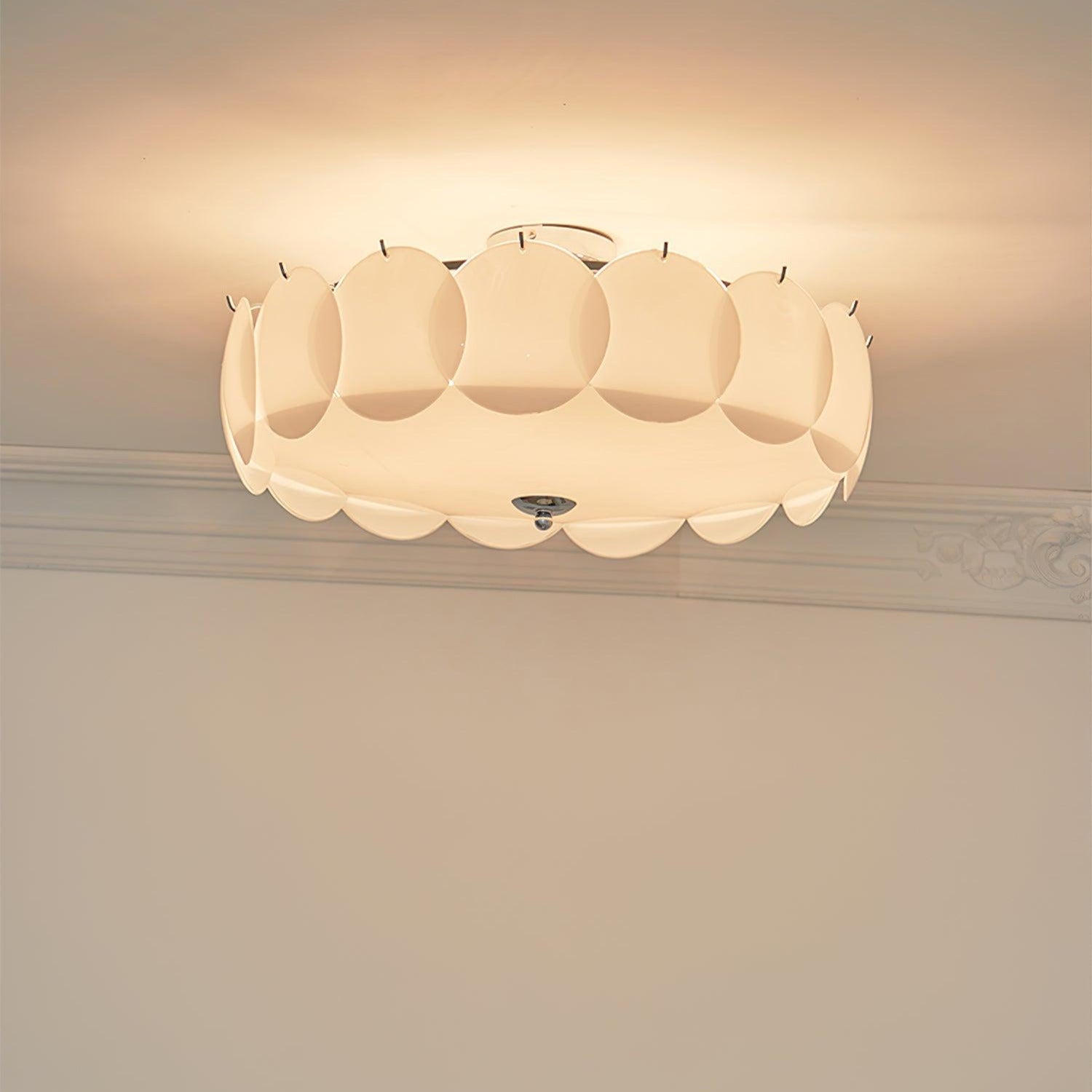 Valentina Lampada da Soffitto a Forma di Petalo con Conchiglie