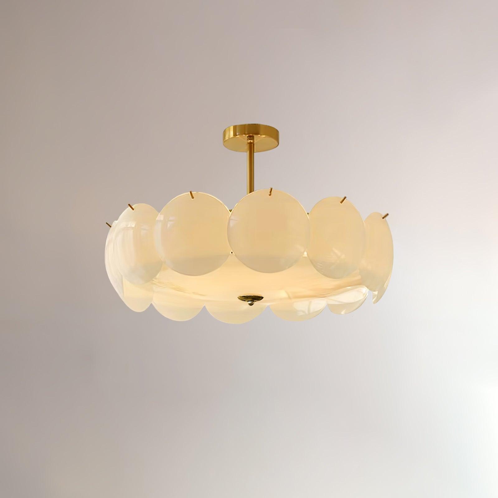 Valentina Lampada da Soffitto a Forma di Petalo con Conchiglie
