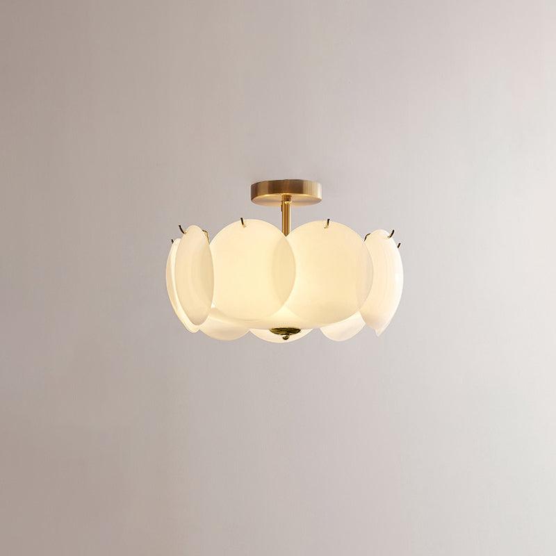 Valentina Lampada da Soffitto a Forma di Petalo con Conchiglie