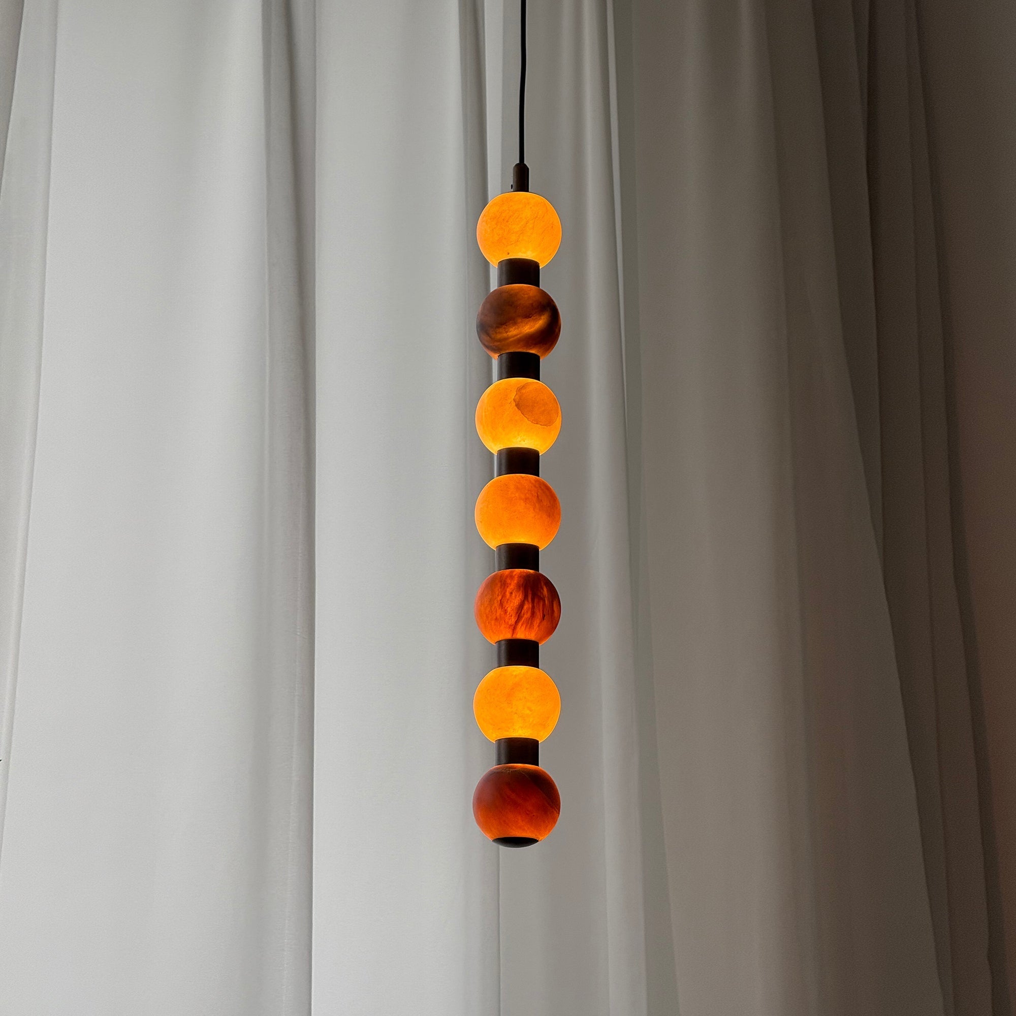 Ulshae Modern Minimalist Art Marble Pendant Lamp - Lamp Copper