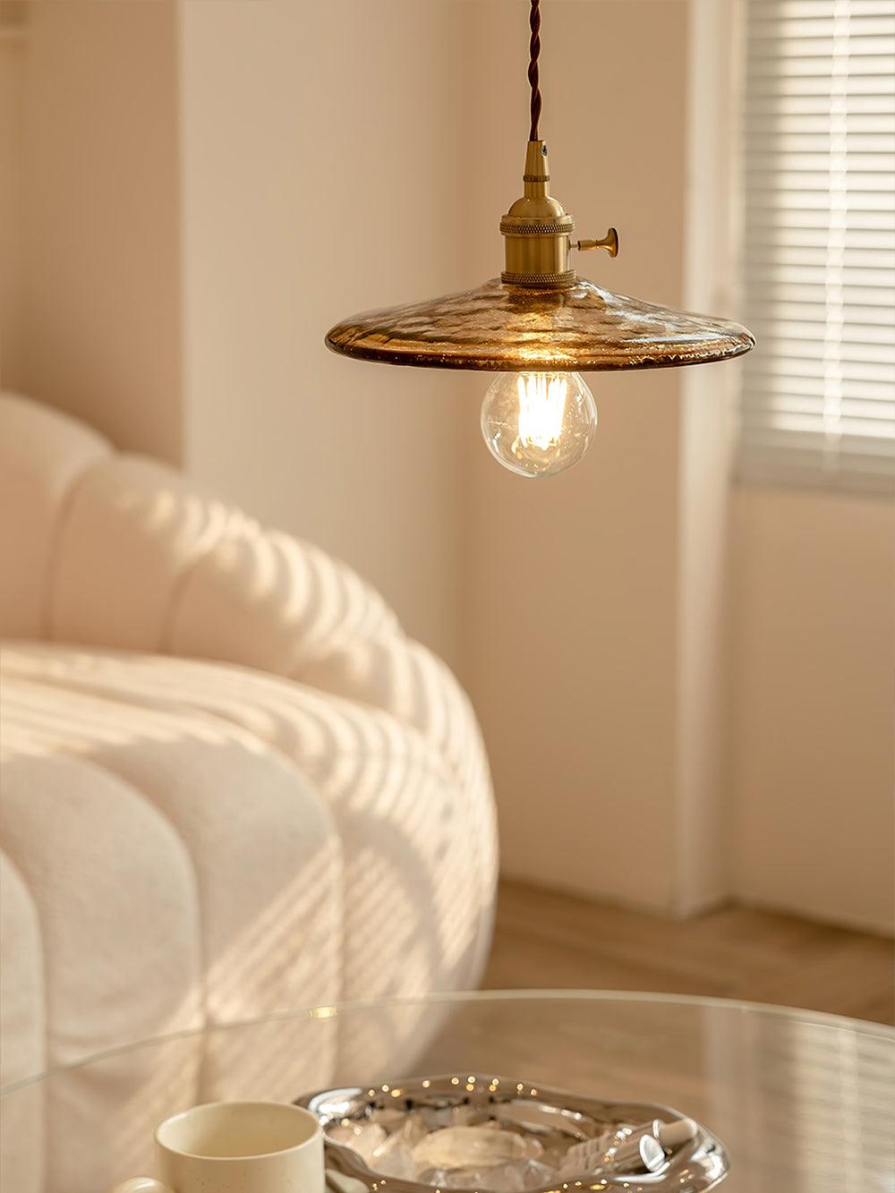 Sage Vintage Glass Pendant Light - Blowlighting