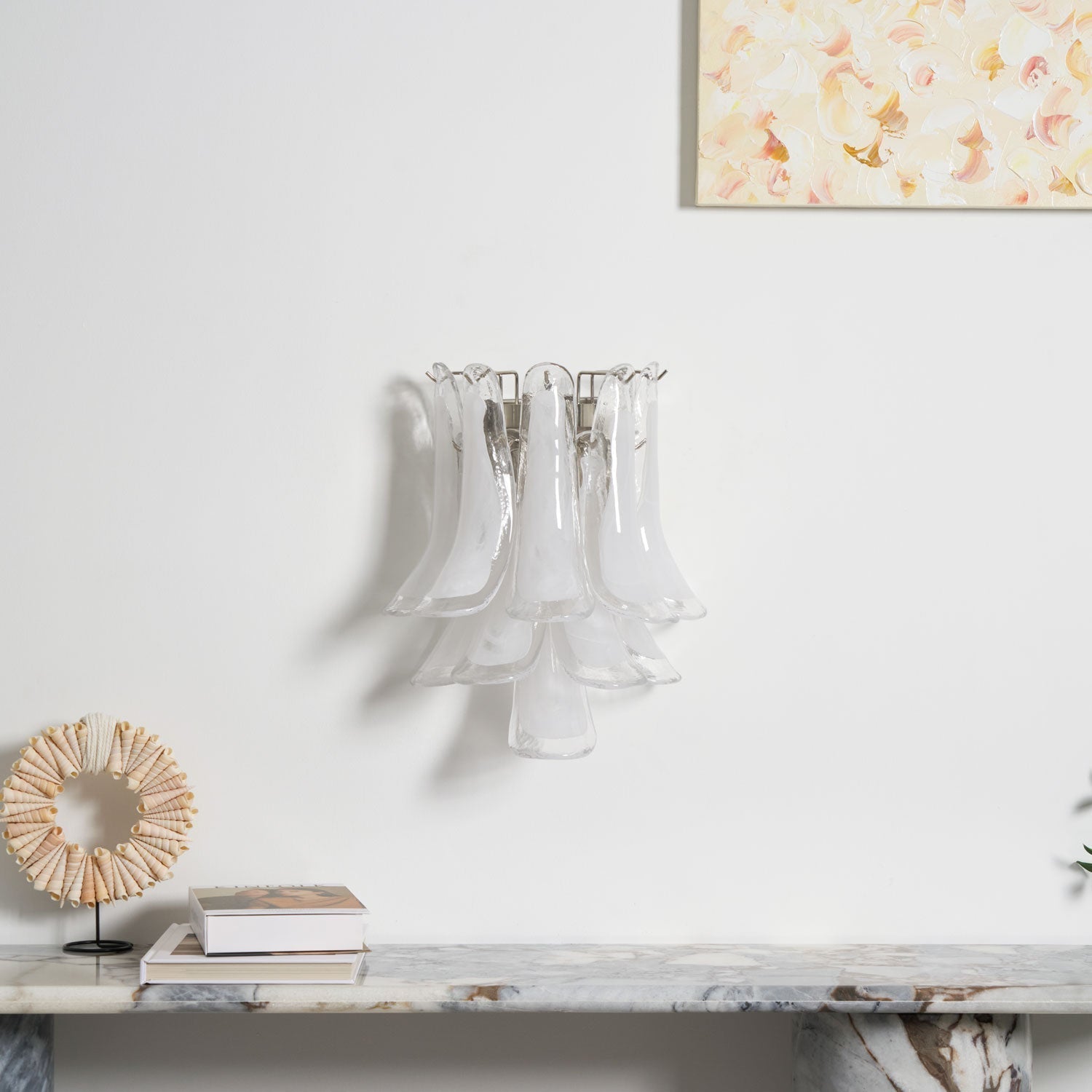 Aurora Wall Light Petal Shaped Glass Vintage Artistic - Neutralighting