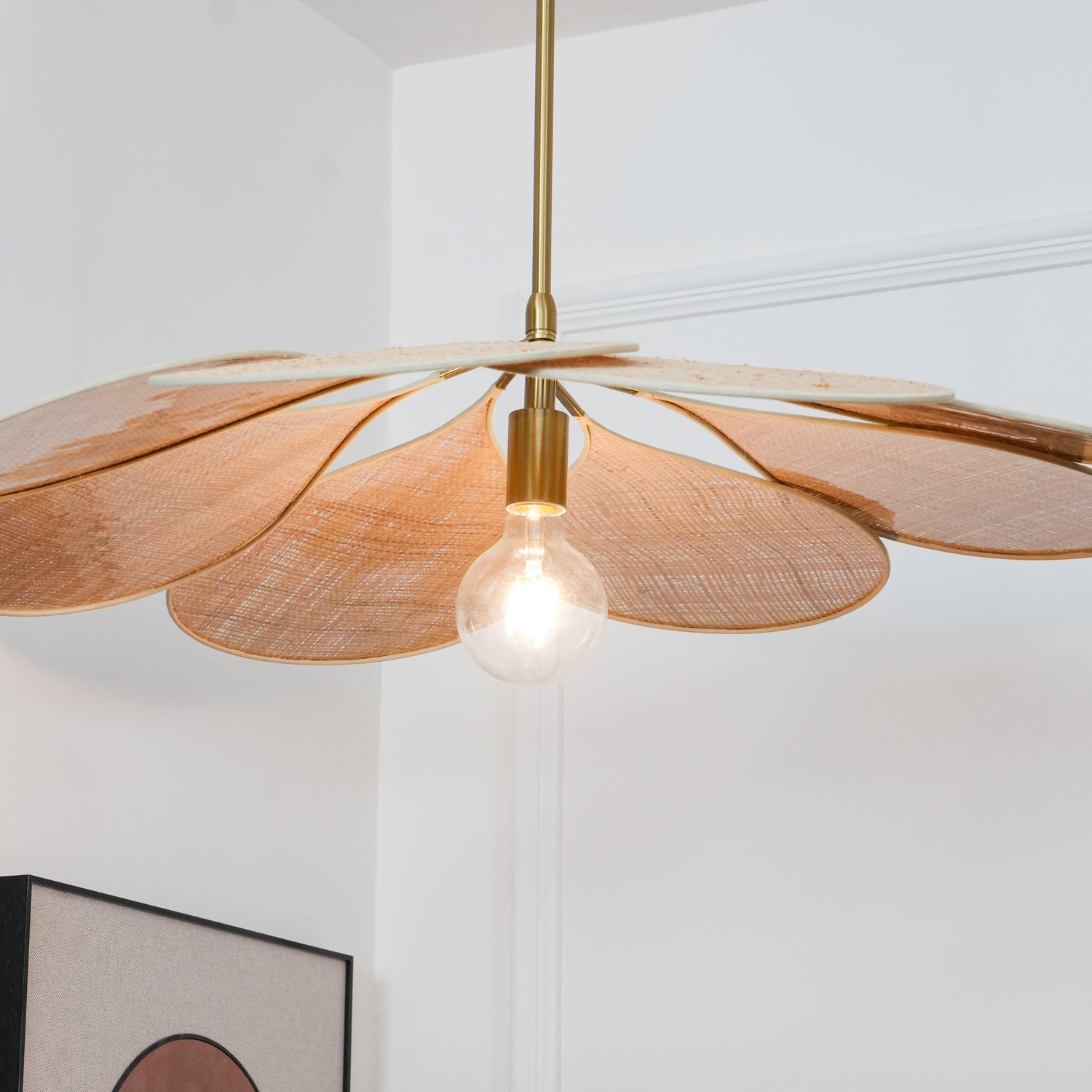 Petals Bloom Rattan Pendant Lamp - Blowlighting