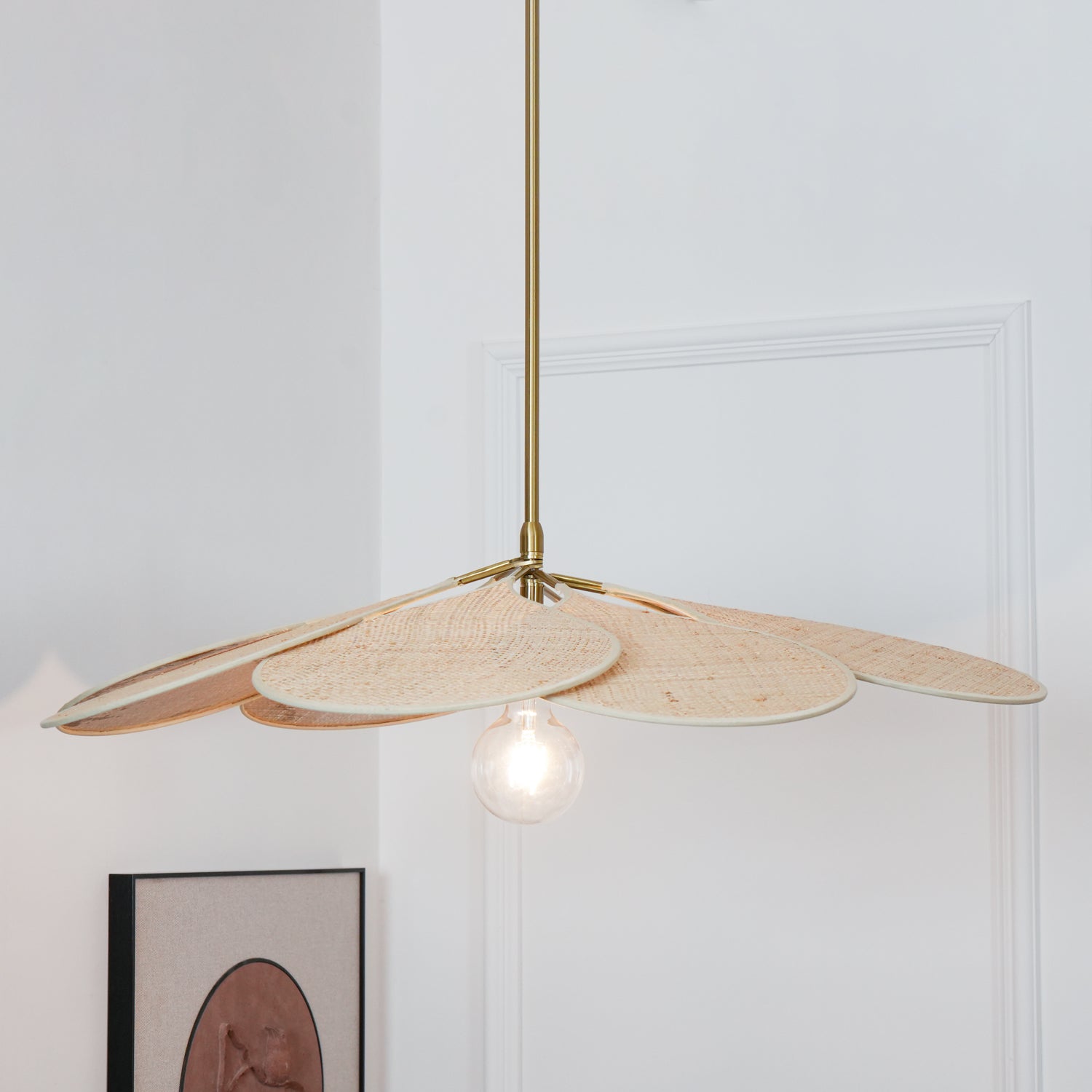Petals Bloom Rattan Pendant Lamp - Blowlighting