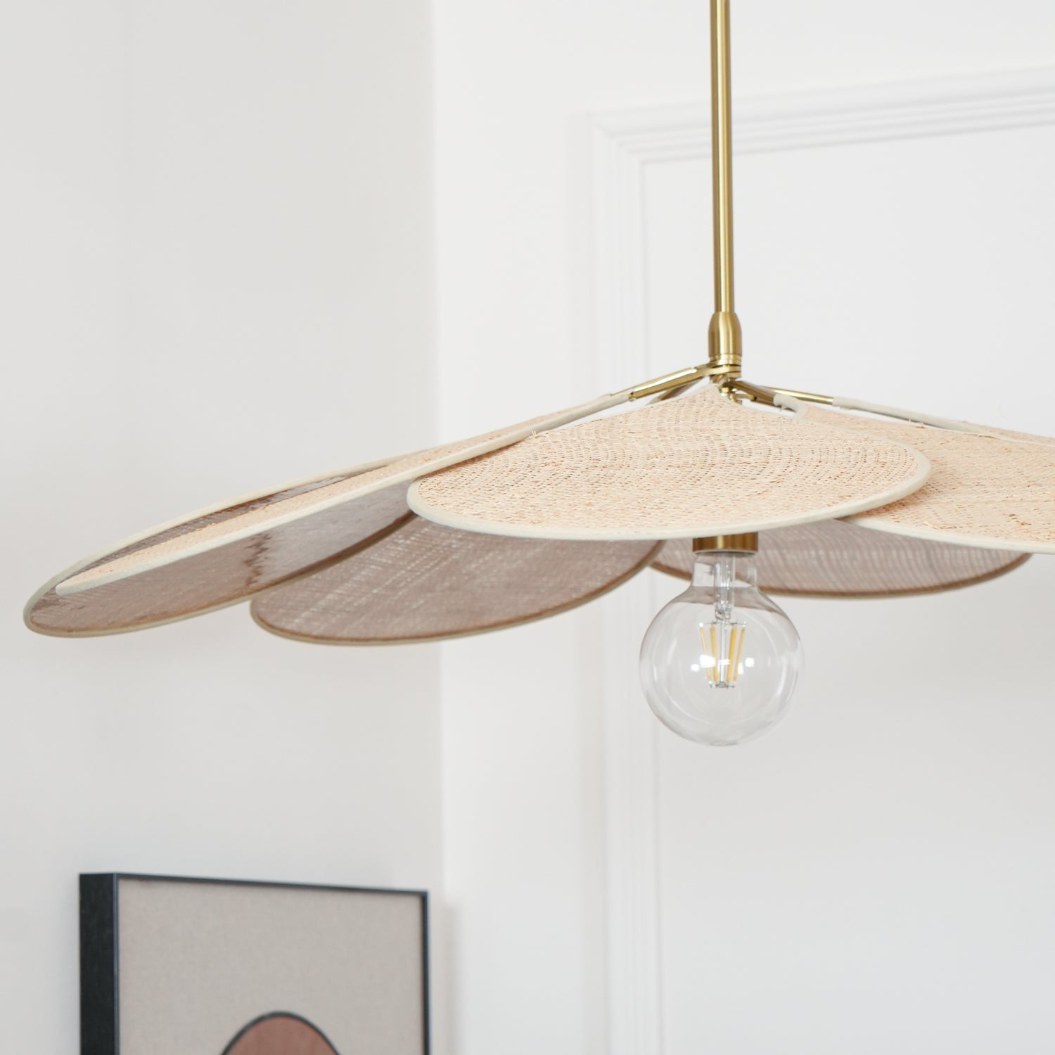 Petals Bloom Rattan Pendant Lamp - Blowlighting