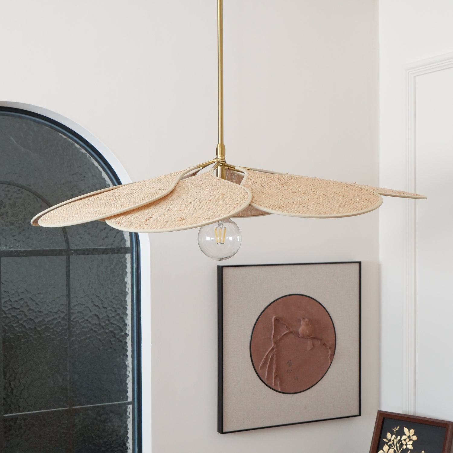 Petals Bloom Rattan Pendant Lamp - Blowlighting