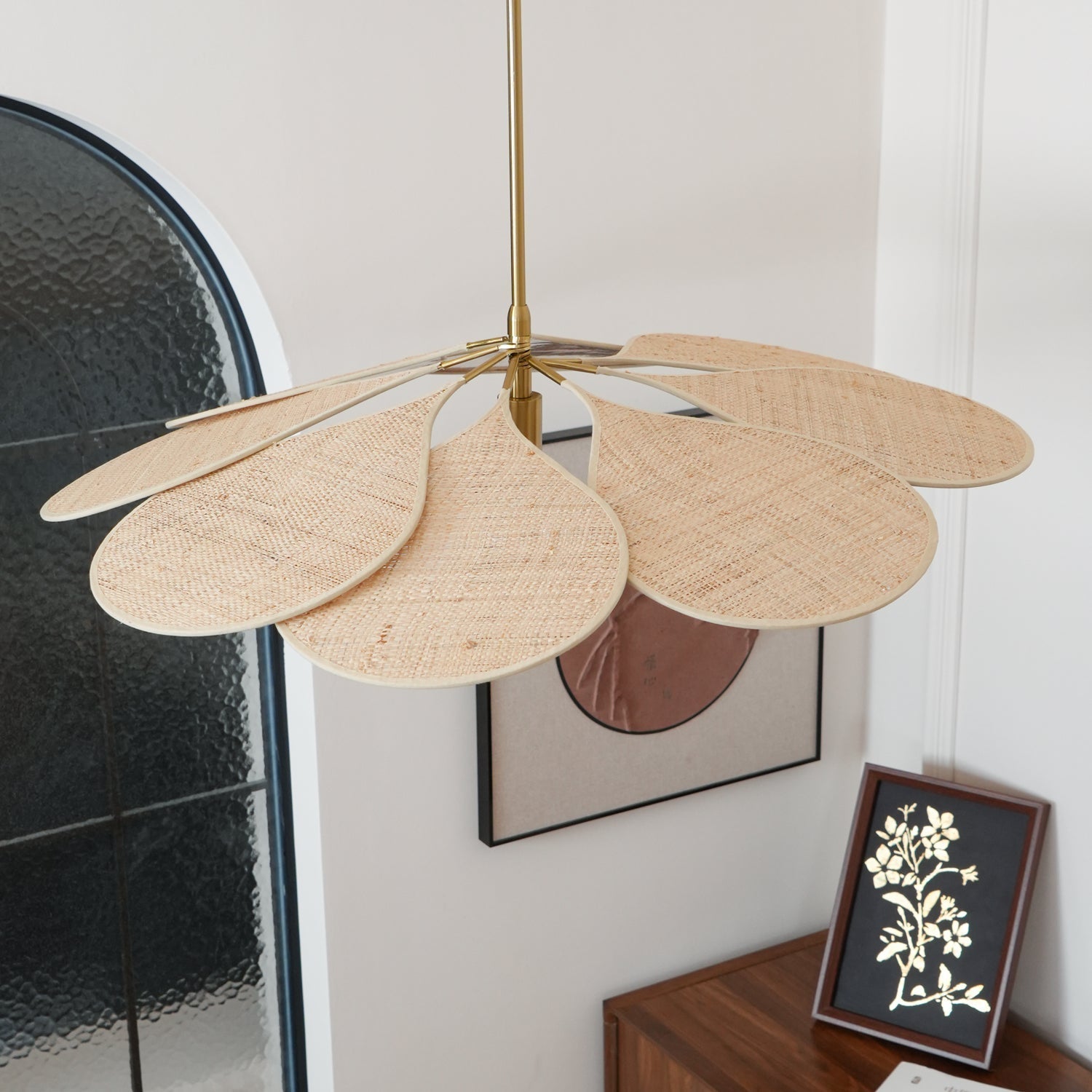 Petals Bloom Rattan Pendant Lamp - Blowlighting