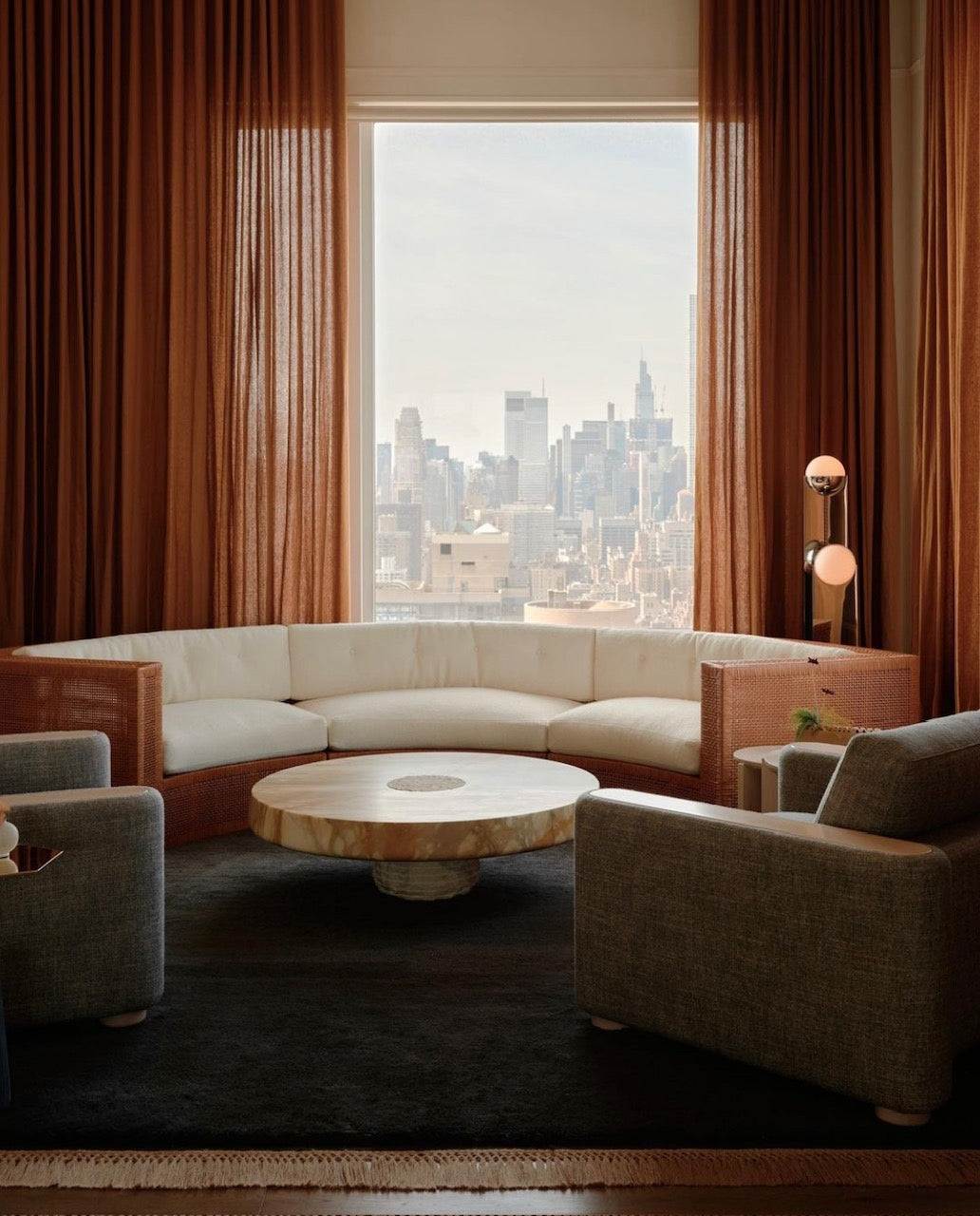 Pete & Nora Floor Lamp - Lamp Copper