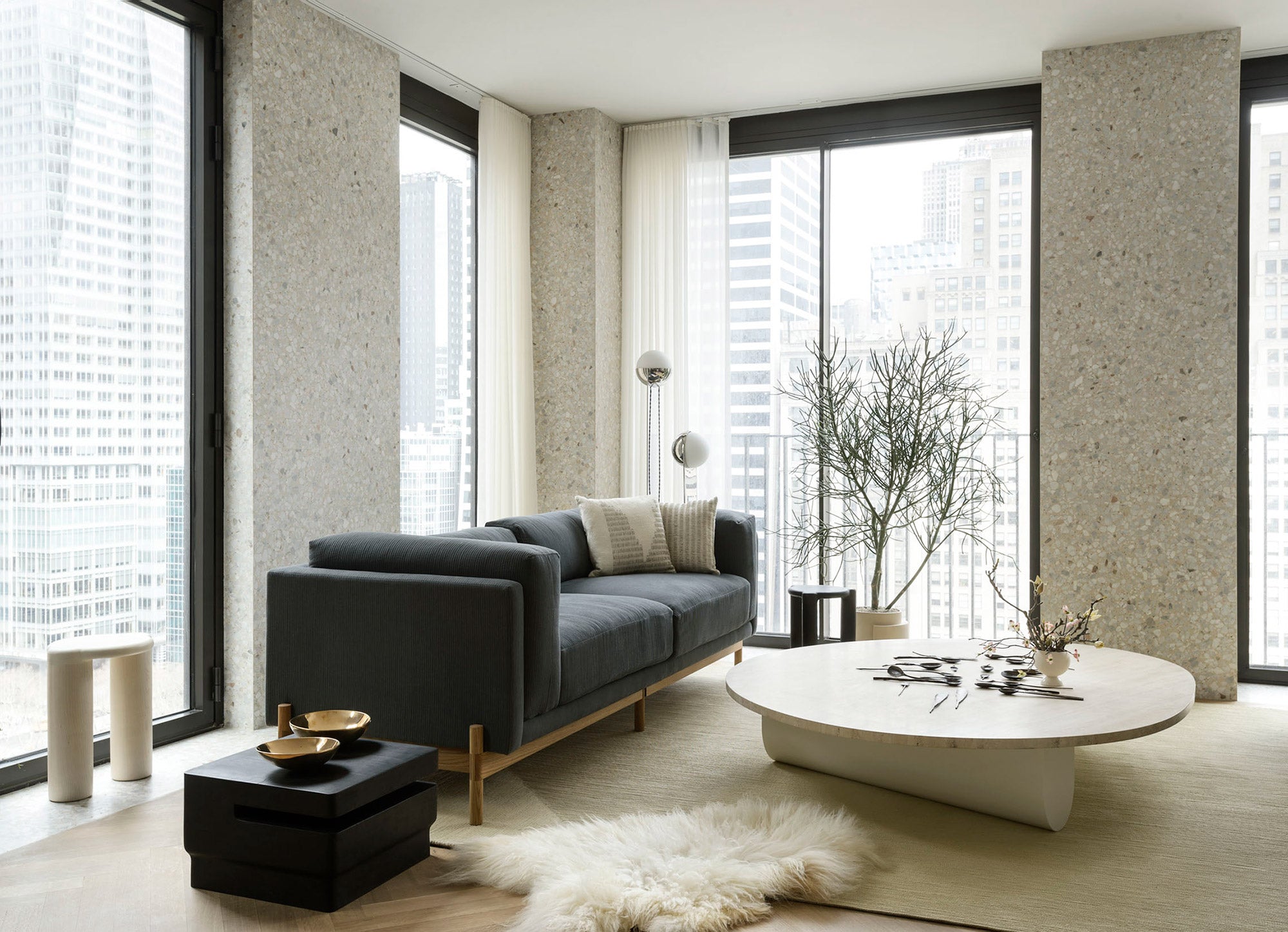 Pete & Nora Floor Lamp - Lamp Copper