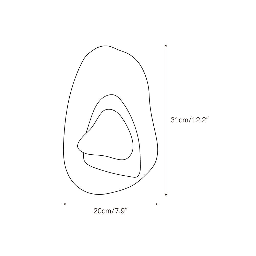 Zenorarae Individual Creativity Glass Travertine Wall Lamp - Lamp Copper