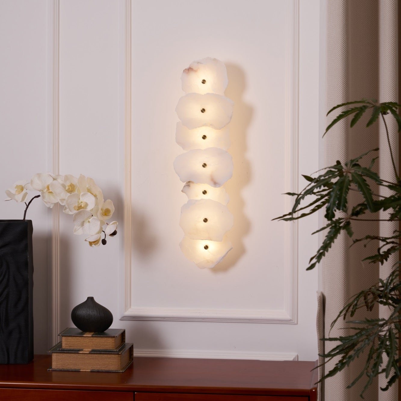 Alaeila Floral Cluster Alabaster Wall Light - Blowlighting