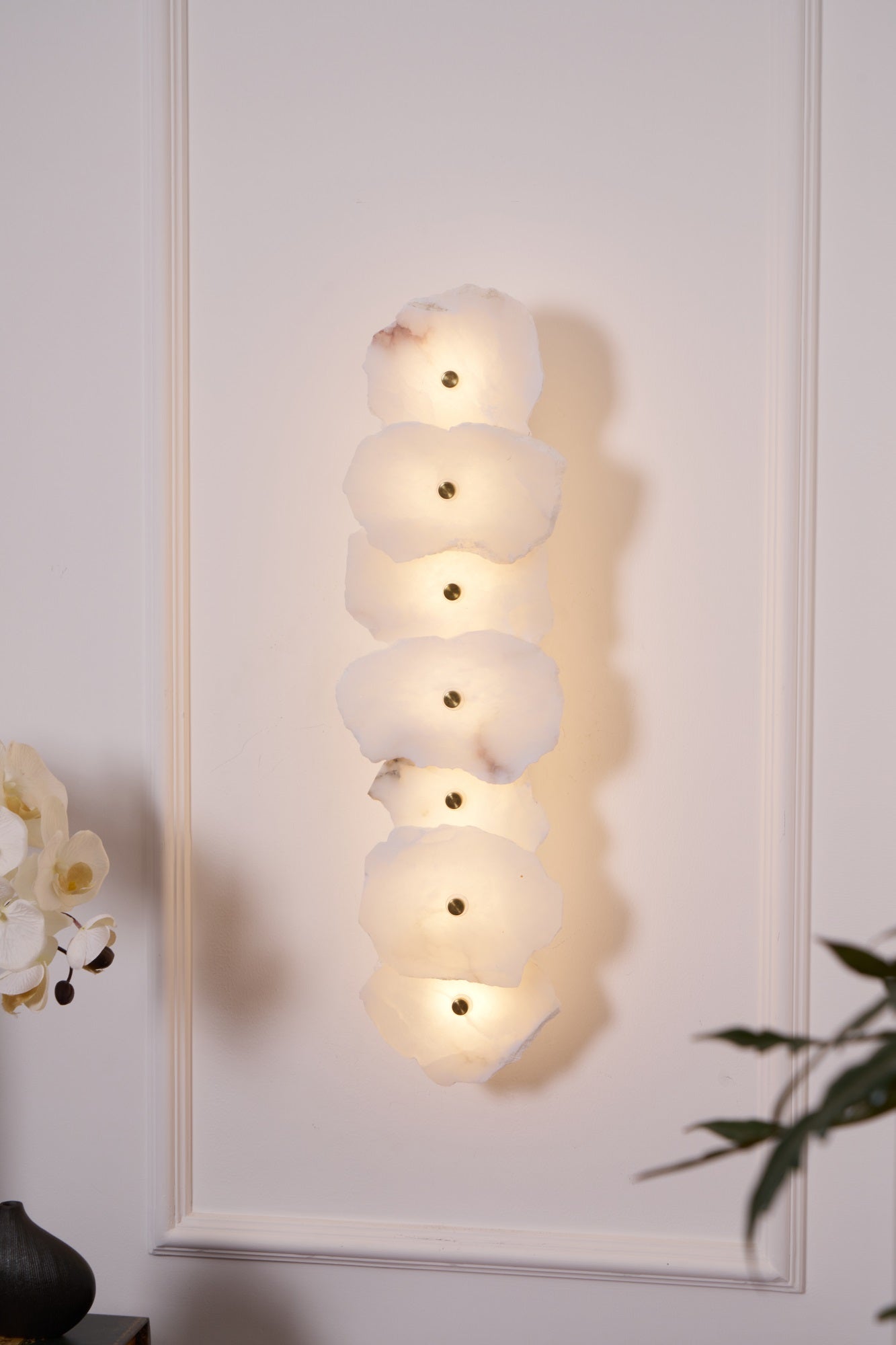 Alaeila Floral Cluster Alabaster Wall Light - Blowlighting