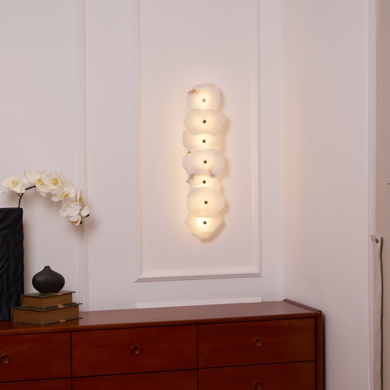 Alaeila Floral Cluster Alabaster Wall Light - Blowlighting