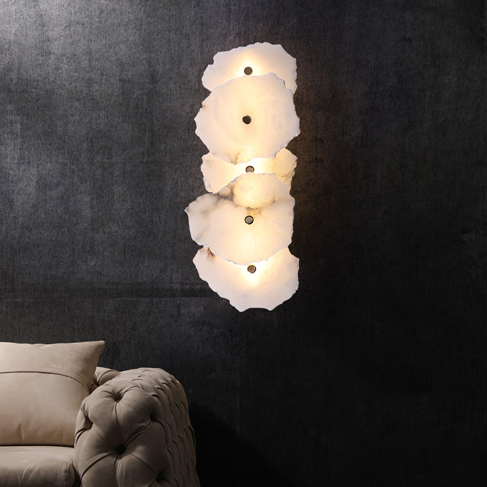 Alaeila Floral Cluster Alabaster Wall Light - Blowlighting