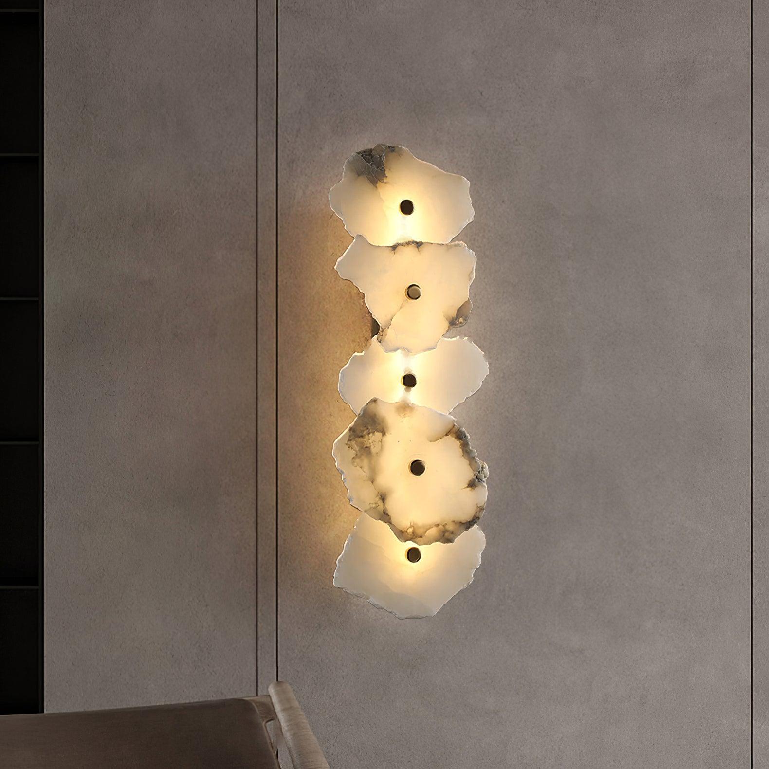 Alaeila Floral Cluster Alabaster Wall Light - Blowlighting