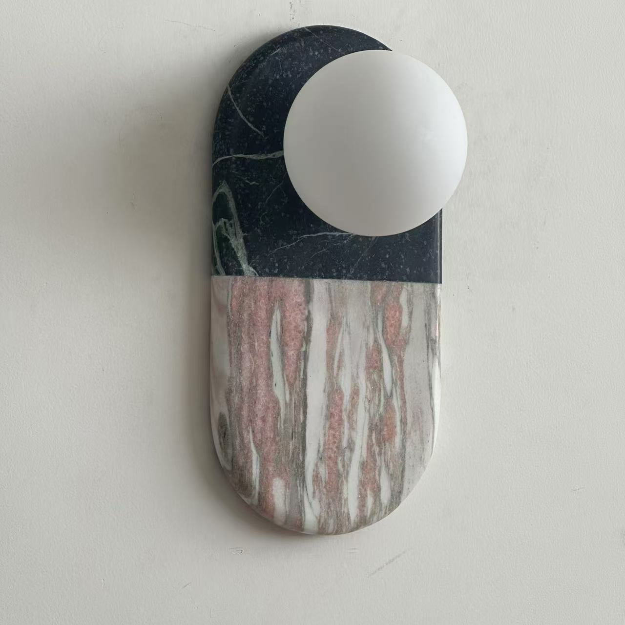 Alvynan Modern Minimalist Marble Sconce Wall Lamp - Lamp Copper