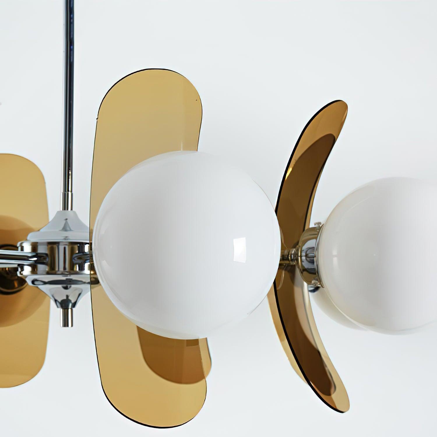 Aria Lampadario Marrone e Arancione