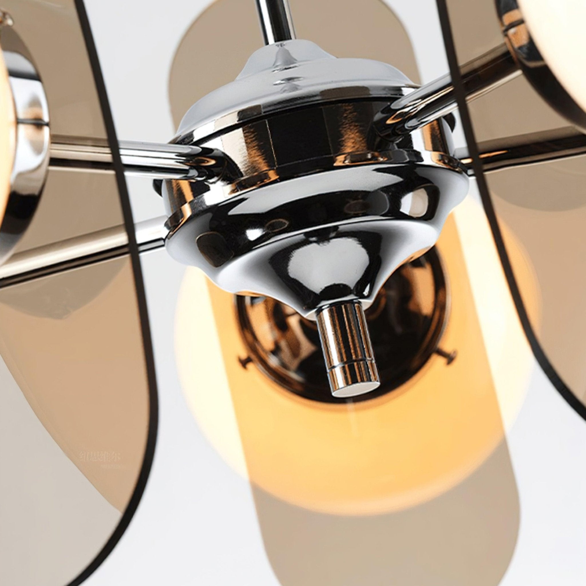 Aria Lampadario Marrone e Arancione