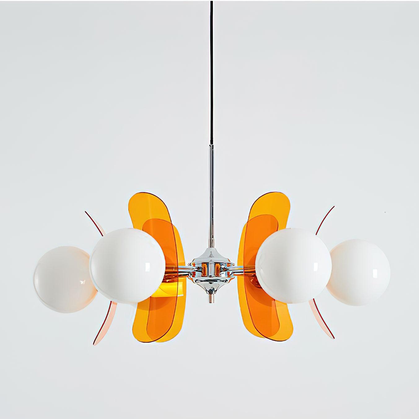 Aria Lampadario Marrone e Arancione