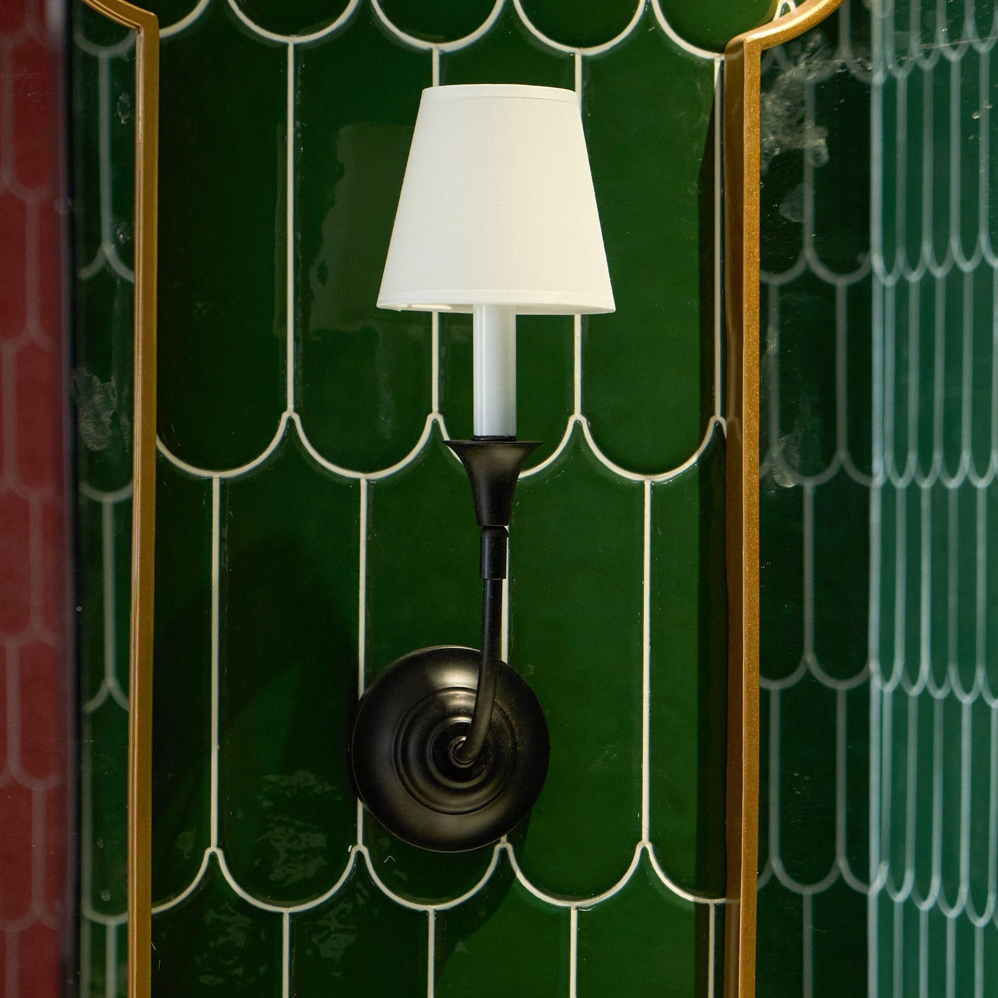 Silva Applique da Parete Vintage in Tessuto